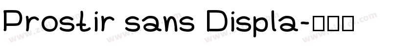 Prostir sans Displa字体转换